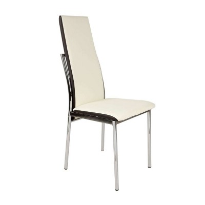 VRS Καρέκλα Lisa Εκρού-Καφέ 300-177
