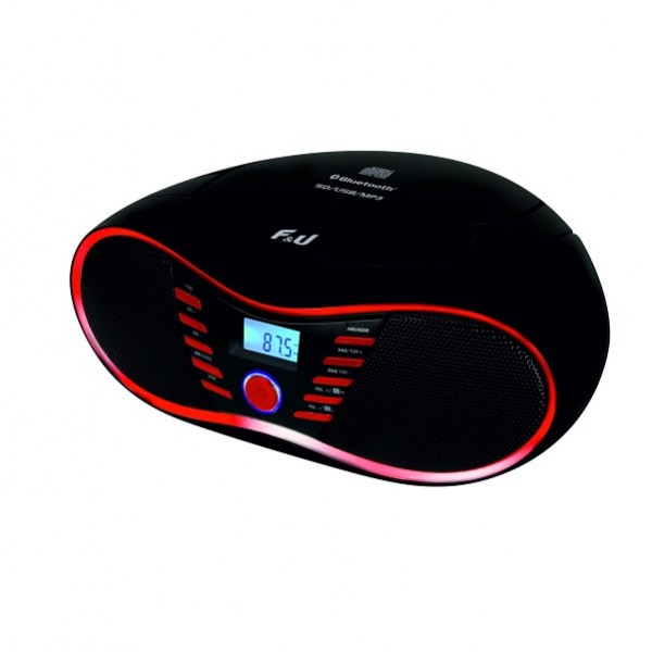 F&amp;U RCD9043BT Φορητό Ραδιο-CD με Bluetooth/USB/Card Reader Φορητά Ραδιο-CD