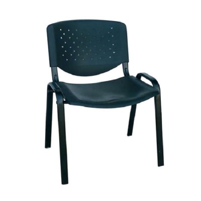 ZGR Καρέκλα Αναμονής Μήλος PVC Μαύρο 01.0228
