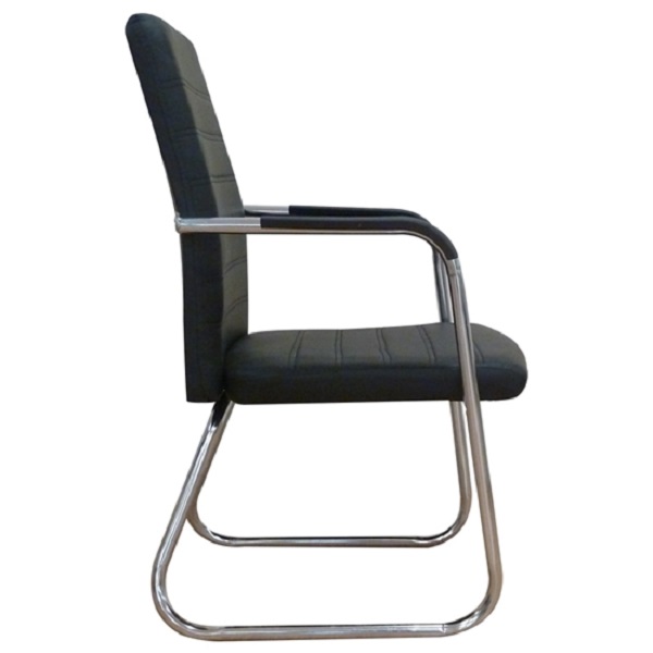 Καρεκλα Αναμονης - ZGR Καρέκλα Αναμονής Calvin Μαύρο Χρωμίου 01.0003 Καναπέδες&Καθίσματα Υποδοχής